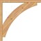 Ekena Millwork Thorton Block Smooth Bracket w/ Offset Brace, Western Red Cedar, 3 1/2"W x 28"D x 28"H BKT0402X28X28THR05SWR - alternate 4